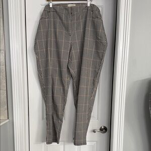 Talbots Black and White Checkered Trousers